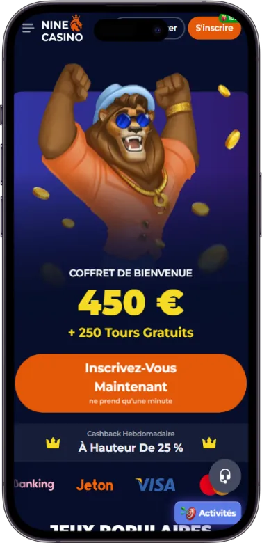 page d'accueil du site